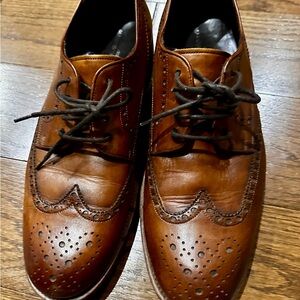 Elegant Brown Leather Derby Shoes